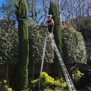 One of the primary challenges Greg faced was the task of levelling ladders safely while working