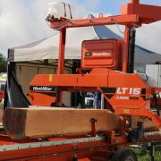 Wood-Mizer’s LT15 Wide battery-powered sawmill was among the CWS’s highlights.