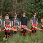 The training scheme saw trainees earn vital qualifications, such as in chainsaw operation