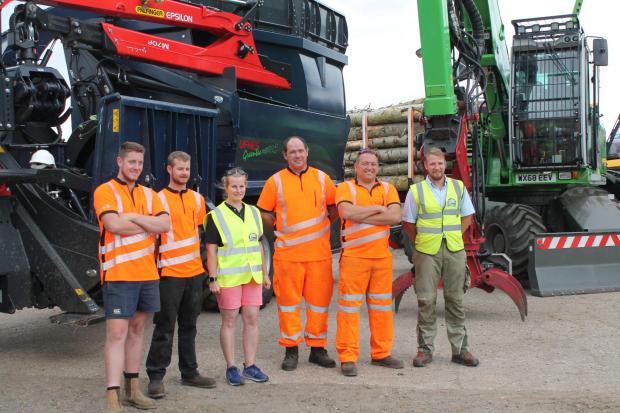 Forestry Journal: (L–R): Tom Morton, Henry Hillsden, Kate Russell, Rimvydas Miseikis, Kevin Russell, Alec Pearson.
