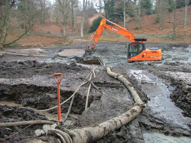 Forestry Journal: Pumping decades of silt from the lakebed.
