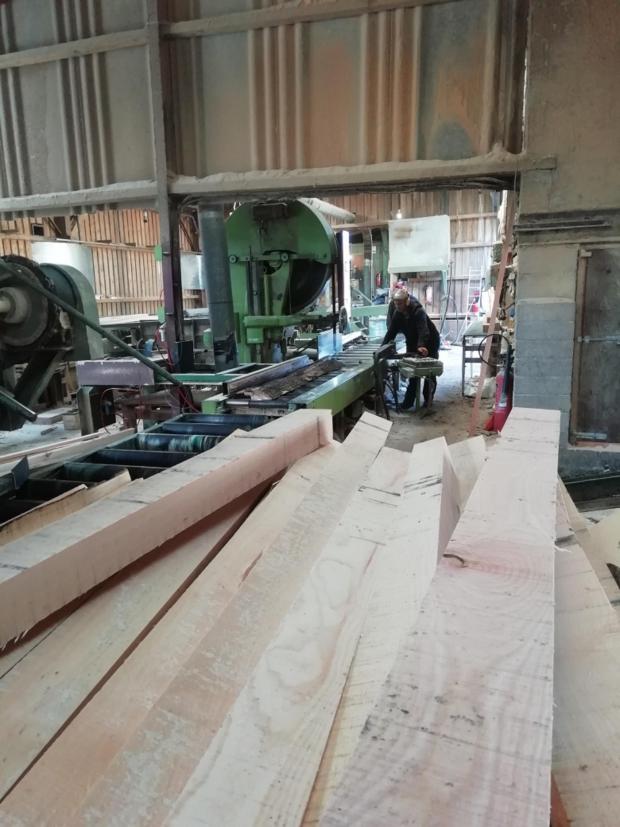 Forestry Journal: Mixed hardwood destined for the railway sector at the James Carr and Sons sawmills