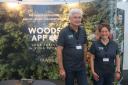 Andrea Riegner and Benedikt Pointner  were showing off Woods App.