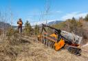 The RCU-55 is designed to work on hard-to-access spots and steeply sloping terrain