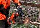 Stock image of a chainsaw used for illustrative purposes only