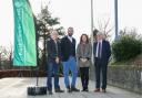 L-R: Dean of the Faculty of Natural Sciences at the University of Stirling, Professor Alistair Jump; Douglas Worrall, director of Forth Climate Forest, University of Stirling; forestry secretary Mairi Gougeon; and Stirling University's Dr John Rogers