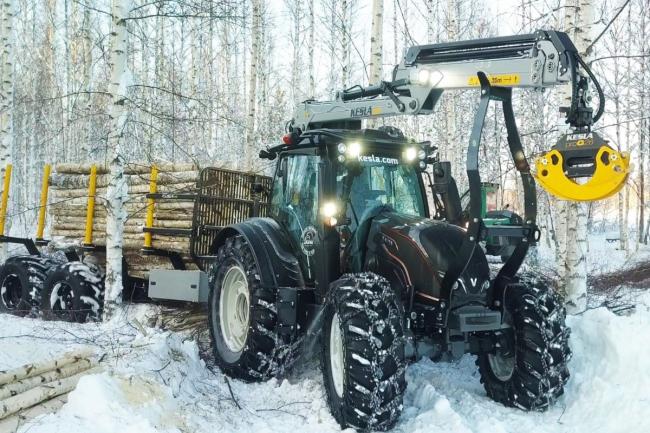 Both designed and produced in Finland, Valtra and Kesla have enjoyed a long association.