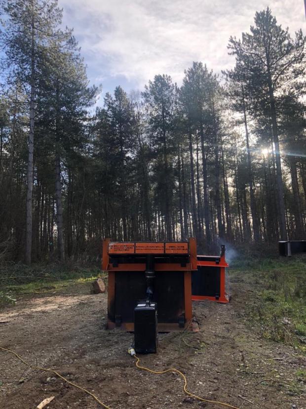 Forestry Journal: Norway spruce was incinerated on site in Kent in 2018 following the first finding of a breeding population of Ips typographus in England (picture courtesy of Kingwell Holdings).