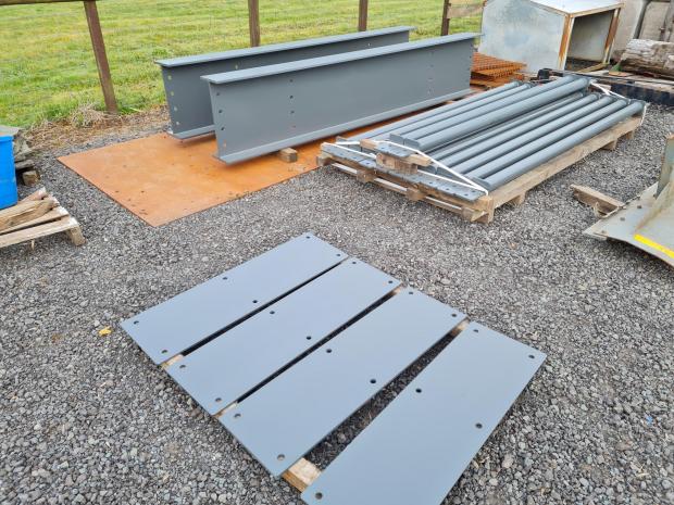 Forestry Journal: Steel was purchased shot-blasted and painted for a higher finish, then given a top coat after welding.
