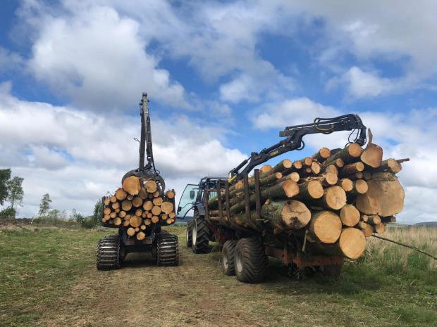 Forestry Journal: The Valtra and Novotny loading.