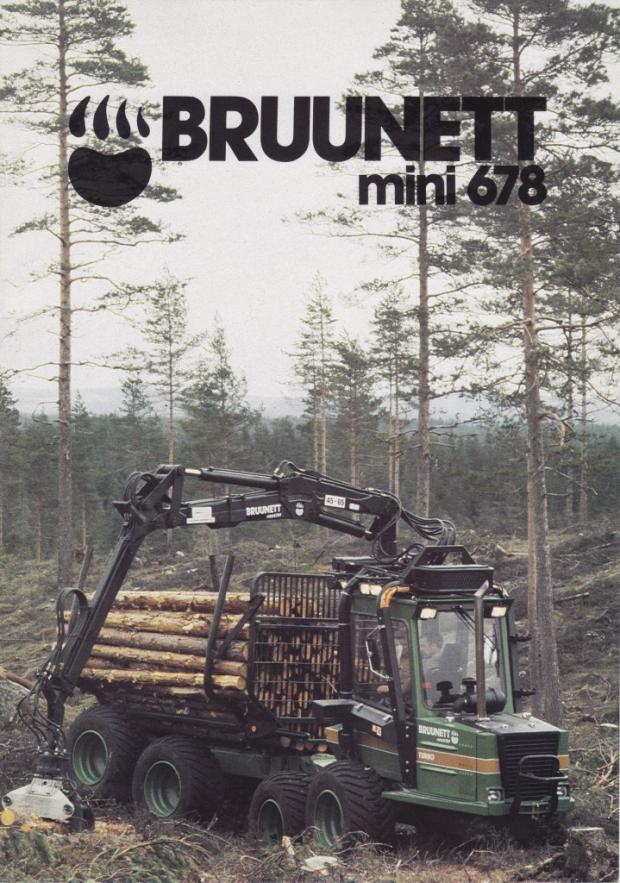 Forestry Journal: An ÖSA brochure from 1985 proclaims the excellence of the Mini-Bruunett 678.