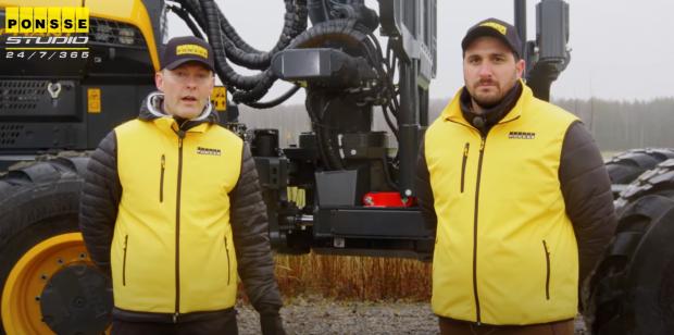 Forestry Journal: Juha, left, and Santiago 