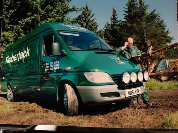 Forestry Journal: Billy back in the days when he was a field service engineer for Timberjack.
