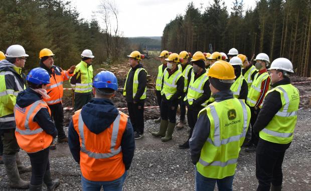 Forestry Journal: Mark Curtis speaks to the students. 