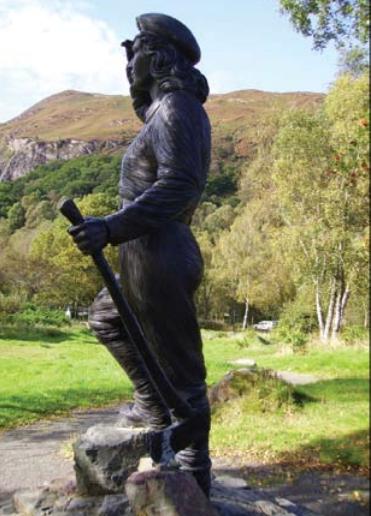 Forestry Journal: The Lumberjill statute located in the Queen Elizabeth Forest Park at Aberfoyle was unveiled in 2007.