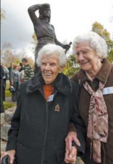 Forestry Journal: Two surviving Lumberjills, who attended the ceremony in 2007 – Molly Hogg and Mary Craig from Auchterarder