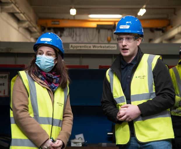 Forestry Journal: Kate Forbes with Ryan Boyle, a fourth-year mechanical apprentice