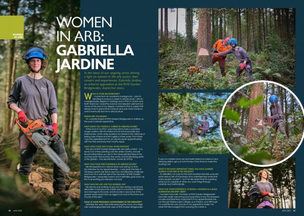 Forestry Journal: Gabriella Jardine in May's redesigned feature 