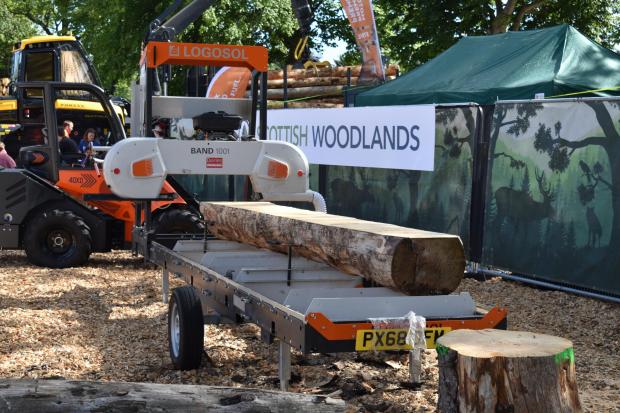Forestry Journal: Logosol’s B1001 band sawmill was among a range of equipment demonstrated in the Forestry Arena.