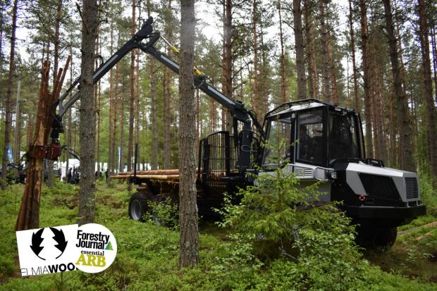 Vimek’s new eight-wheeled forwarder, the NG 870.1, was the star of its demonstration zone.