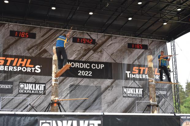 Forestry Journal: Stihl Timbersports organized two competitions at the fair - the Nordic Cup and Nordic Trophy. More than 20 athletes from all Scandinavian countries took part.
