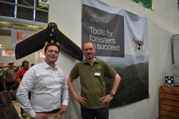 Alex van Gelder, left, and a colleague from Clear Timber.