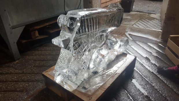 Forestry Journal: A Walther PPK pistol carved in ice.