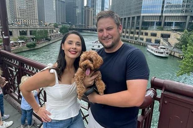Arran Campbell, Oakstone International’s managing consultant for North America, in Chicago with wife Pamela and dog Pica