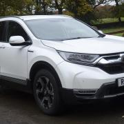 The self-contained e-CRV Hybrid from Honda. Spacious, efficient and well made but not overly inspiring.