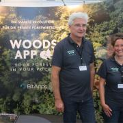 Andrea Riegner and Benedikt Pointner  were showing off Woods App.
