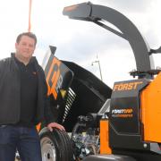 Först’s commercial director, Doug Ghinn, with the firm's new chipper.