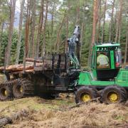 At recent taster days run by John Williamson, attendees had the chance to drive a forwarder.