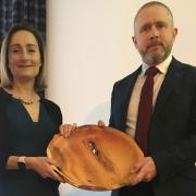 Jonathan Callis was presented with his award by Louise Simpson