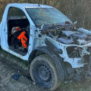 The Toyota Hilux was found around a mile away from where it had been stolen