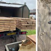 Just under 50 tonnes of roundwood have been supplied from the charity's Brockhampton Estate in Herefordshire