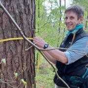 David Hay was recognised for his work in Moray, where he has spearheaded efforts to increase the area's woodland